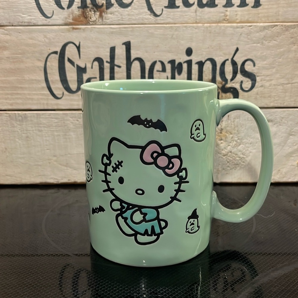 2024 hello Kitty Halloween mug Frankenstein